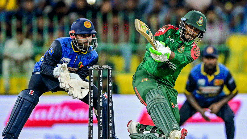 তানজিদের ফিফটির পরেই রান আউট শান্ত, চাপের মুখে বাংলাদেশ