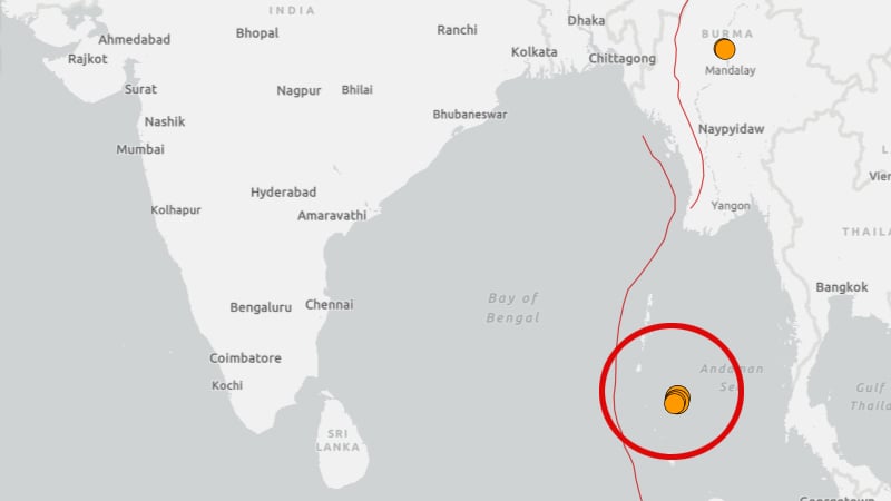 দেড় ঘণ্টায় বঙ্গোপসাগরে পরপর চার ভূমিকম্প, কাঁপল আন্দামান উপকূল!