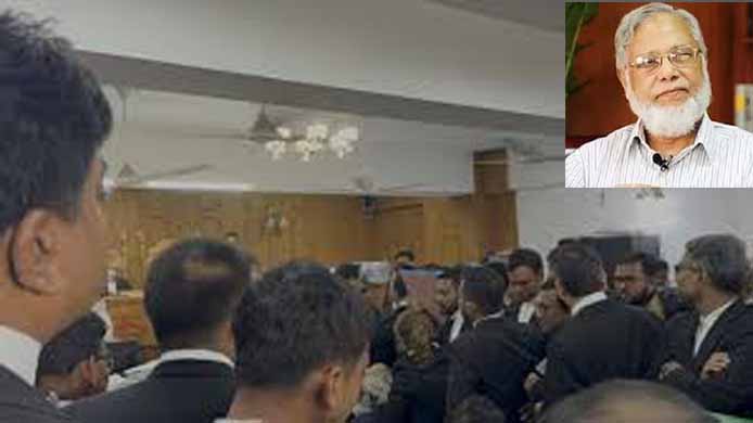 হাইকোর্টে খায়রুল হকের জামিন শুনানিতে উত্তেজনা, হাতাহাতি ও মুলতবি