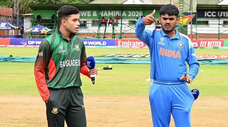 অনূর্ধ্ব-১৯ বিশ্বকাপে উত্তাপ ছড়াল মাঠেই, বাংলাদেশ-ভারত ম্যাচে করমর্দন ছাড়াই শুরু বিতর্ক