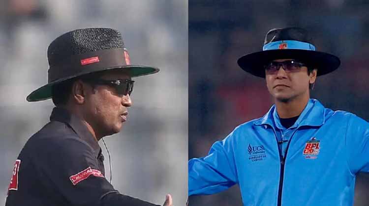 বিশ্বকাপে দল না থাকলেও বাংলাদেশের পতাকা উড়বে: টি-টোয়েন্টি বিশ্বকাপে দায়িত্ব পেলেন দুই আম্পায়ার