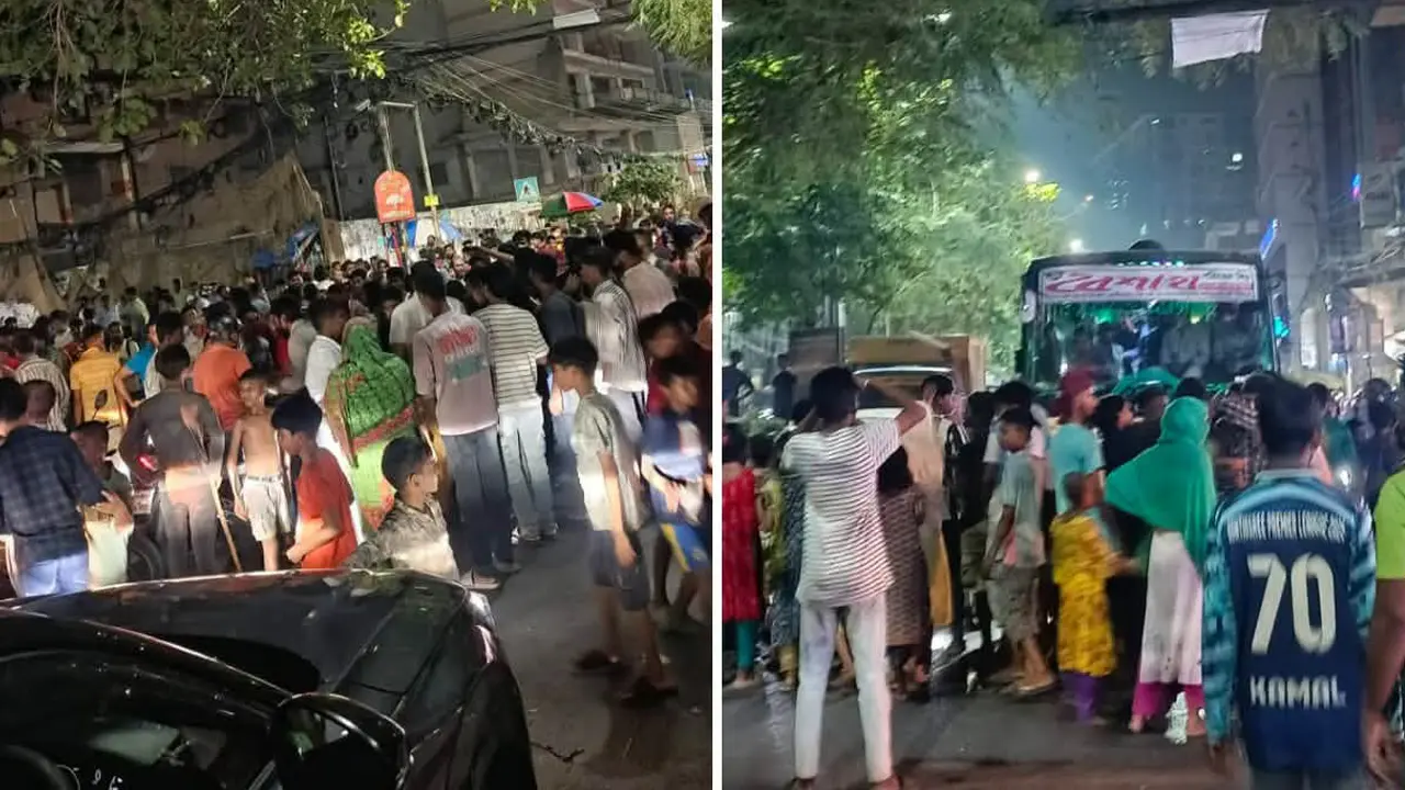 মহাখালীতে ভয়াবহ যানজট, ঘণ্টার পর ঘণ্টা স্থির গাড়ি—আমতলী থেকে সাতরাস্তা অচল